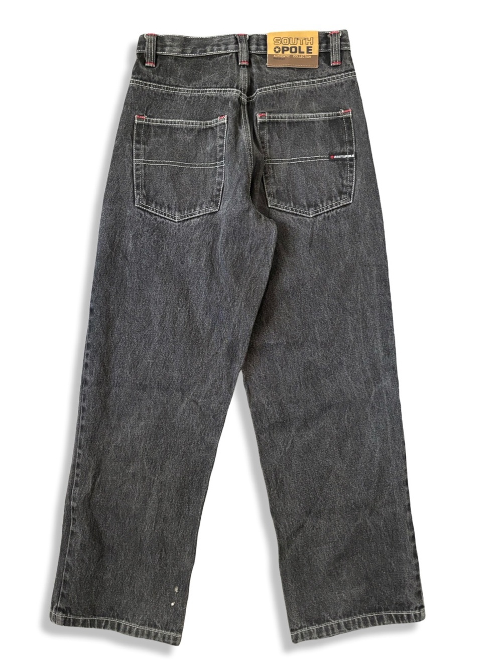 Vintage Y2K South Pole Men's Charcoal Black Relaxed Fit Jeans